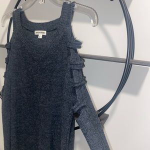 Deep Charcoal Cutout Sweater